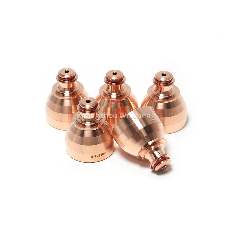 قطع غيار شعلة قطع البلازما Kjellberg Nozzle T2130Y .11.846.921.430 المواد الاستهلاكية 